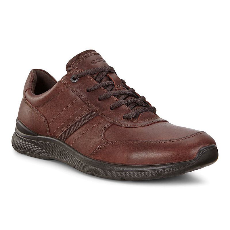 Men Casual Ecco Irving - Business Shoe Brown - India BAOJKC021